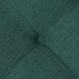 Cuscini per Seduta 2 pcs Verde Scuro 40 x 40 x 6 cm Tessuto