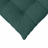 Cuscini per Seduta 2 pcs Verde Scuro 40 x 40 x 6 cm Tessuto