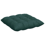 Cuscini per Seduta 2 pcs Verde Scuro 40 x 40 x 6 cm Tessuto