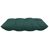 Cuscini per Seduta 2 pcs Verde Scuro 40 x 40 x 6 cm Tessuto