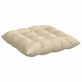 Cuscini per Seduta 2 pcs Crema 40 x 40 x 6 cm Tessuto