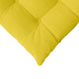 Cuscini per Seduta 2 pcs Giallo Chiaro 40 x 40 x 6 cm Tessuto