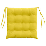 Cuscini per Seduta 2 pcs Giallo Chiaro 40 x 40 x 6 cm Tessuto