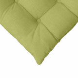 Cuscini per Seduta 2 pcs Verde chiaro 40 x 40 x 6 cm Tessuto