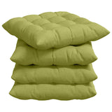 Cuscini per Seduta 2 pcs Verde chiaro 40 x 40 x 6 cm Tessuto