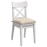 Cuscini per Seduta 4 pcs Beige 40 x 40 x 6 cm Microfibra