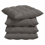 Cuscini per Seduta 4 pcs Grigio chiaro 40 x 40 x 6 cm