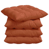 Cuscini per Seduta 4 pcs Rosso Arancio 40 x 40 x 6 cm