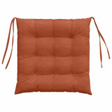 Cuscini per Seduta 4 pcs Rosso Arancio 40 x 40 x 6 cm