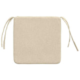 Cuscini per Seduta 4 pcs Crema 40 x 40 x 3 cm Tessuto