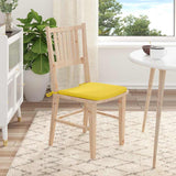 Cuscini per Seduta 4 pcs Giallo Chiaro 40 x 40 x 3 cm Tessuto