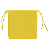 Cuscini per Seduta 4 pcs Giallo Chiaro 40 x 40 x 3 cm Tessuto