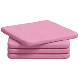 Cuscini per Seduta 4 pcs Rosa 40 x 40 x 3 cm Tessuto