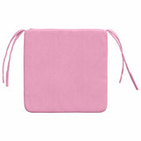 Cuscini per Seduta 4 pcs Rosa 40 x 40 x 3 cm Tessuto