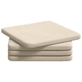 Cuscini per Seduta 4 pcs Beige 40 x 40 x 3 cm