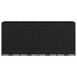 Contenitore per Rifiuti per 4 Bidoni Nero 272 x 77,5 x 121,5 cm