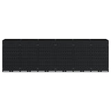 Contenitore per Rifiuti per 6 Bidoni Nero 408 x 77,5 x 121,5 cm