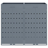 Contenitore per Rifiuti per 2 Bidoni Grigio chiaro