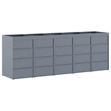 Contenitore per Rifiuti per 5 Bidoni Grigio chiaro