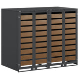 Contenitore per Rifiuti per 3 Bidoni Antracite