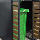 Contenitore per Rifiuti per 3 Bidoni Antracite