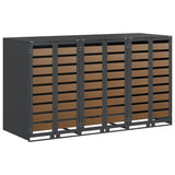 Contenitore per Rifiuti per 3 Bidoni Antracite