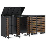 Contenitore per Rifiuti per 3 Bidoni Antracite