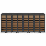 Contenitore per Rifiuti per 3 Bidoni Antracite