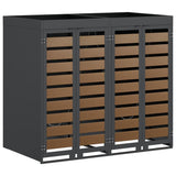 Contenitore per Rifiuti per 3 Bidoni Antracite