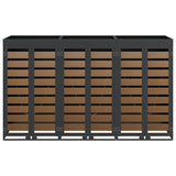 Contenitore per Rifiuti per 3 Bidoni Antracite