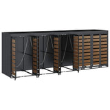 Contenitore per Rifiuti per 3 Bidoni Antracite