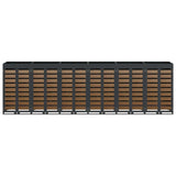 Contenitore per Rifiuti per 3 Bidoni Antracite