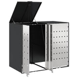 Contenitore per Rifiuti per 3 Bidoni Antracite