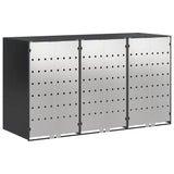 Contenitore per Rifiuti per 3 Bidoni Antracite