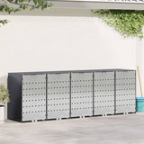 Contenitore per Rifiuti per 3 Bidoni Antracite