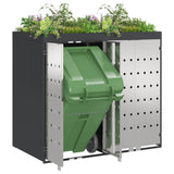 Contenitore per Rifiuti per 3 Bidoni Antracite