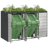 Contenitore per Rifiuti per 3 Bidoni Antracite