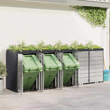 Contenitore per Rifiuti per 3 Bidoni Antracite