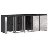 Contenitore per Rifiuti per 3 Bidoni Antracite