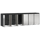 Contenitore per Rifiuti per 3 Bidoni Antracite