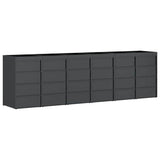 Contenitore per Rifiuti per 3 Bidoni Antracite