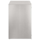 Contenitore per Rifiuti per 3 Bidoni Argento