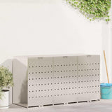 Contenitore per Rifiuti per 3 Bidoni Argento