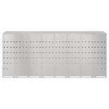 Contenitore per Rifiuti per 3 Bidoni Argento