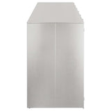 Contenitore per Rifiuti per 3 Bidoni Argento