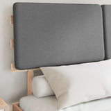 Letto con Testiera Rivestita Grigio chiaro 160 x 200 cm