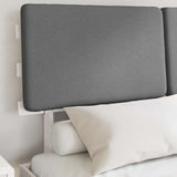 Letto con Testiera Rivestita Grigio chiaro 160 x 200 cm