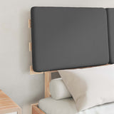 Letto con Testiera Rivestita Grigio scuro 120 x 200 cm