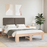 Letto con Testiera Rivestita Talpa 120 x 190 cm Pino massello