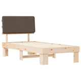 Letto con Testiera Rivestita Talpa 90 x 200 cm Pino massello